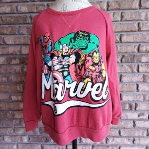 Women’s Marvel Pink Graphic Sweatshirt